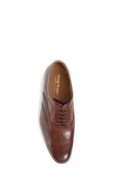 Jones Bootmaker Texas Goodyear Welted Leather Brown Brogues -Boutique Fashion Shoe Store C67917s5