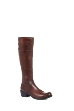 Jones Bootmaker Slim Fit Rachel Rider Brown Boots -Boutique Fashion Shoe Store C72818s3