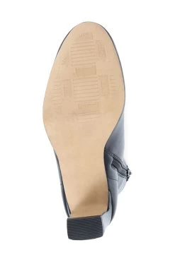 Jones Bootmaker Lenore Heeled Black Leather Ankle Boots -Boutique Fashion Shoe Store C82474s6