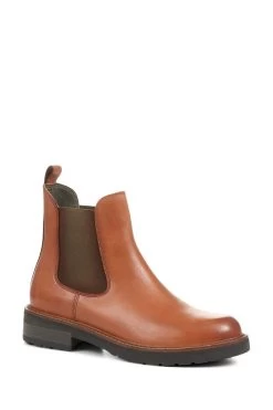 Jones Bootmaker Tan Maddalena Leather Chelsea Boots -Boutique Fashion Shoe Store C83114s3