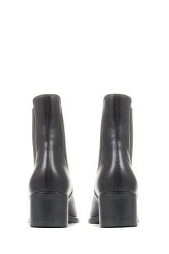 Jones Bootmaker Doria Black Heeled Leather Chelsea Boots -Boutique Fashion Shoe Store C86039s3