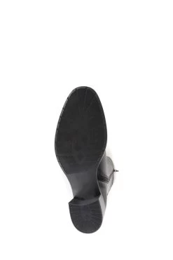 Jones Bootmaker Donatella Black Knee High Leather Boots -Boutique Fashion Shoe Store C86371s3