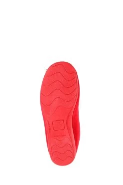 Jones Bootmaker Erika Red Pom Pom Slippers -Boutique Fashion Shoe Store C88593s5