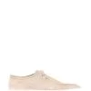 Jones Bootmaker Cream Soren Suede Leather Trainers