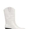 Jones Bootmaker Lala Leather White Western Boots -Boutique Fashion Shoe Store C89493s
