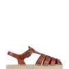 Jones Bootmaker Adelynn Tan Brown Platform Espadrille Sandals -Boutique Fashion Shoe Store C89835s