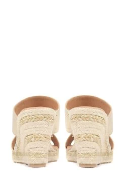 Jones Bootmaker Gold Amabelle Wedge Mule Sandals 10 Jones Bootmaker Gold Amabelle Wedge Mule Sandals -Boutique Fashion Shoe Store C90922s3