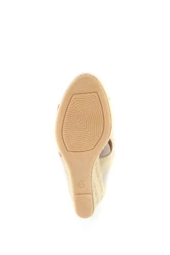 Jones Bootmaker Gold Amabelle Wedge Mule Sandals -Boutique Fashion Shoe Store C90922s5