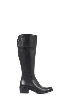 Jones Bootmaker Slim Fit Rachel Rider Black Boots -Boutique Fashion Shoe Store C91827s2