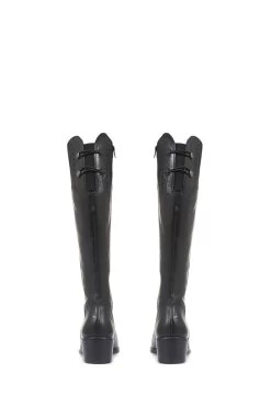 Jones Bootmaker Slim Fit Rachel Rider Black Boots -Boutique Fashion Shoe Store C91827s4