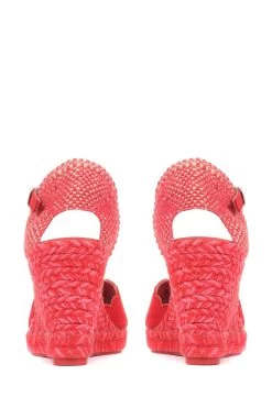 Jones Bootmaker Red Alejandra Espadrille Wedge Sandals -Boutique Fashion Shoe Store C94695s3