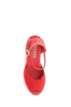 Jones Bootmaker Red Alejandra Espadrille Wedge Sandals -Boutique Fashion Shoe Store C94695s4