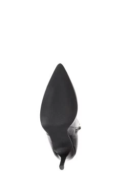 Jones Bootmaker Cadence Heeled Black Leather Ankle Boots -Boutique Fashion Shoe Store C95807s6