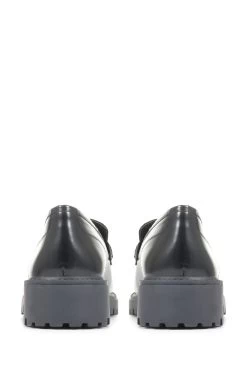 Jones Bootmaker Love Chunky Black Leather Loafers -Boutique Fashion Shoe Store D03421s3