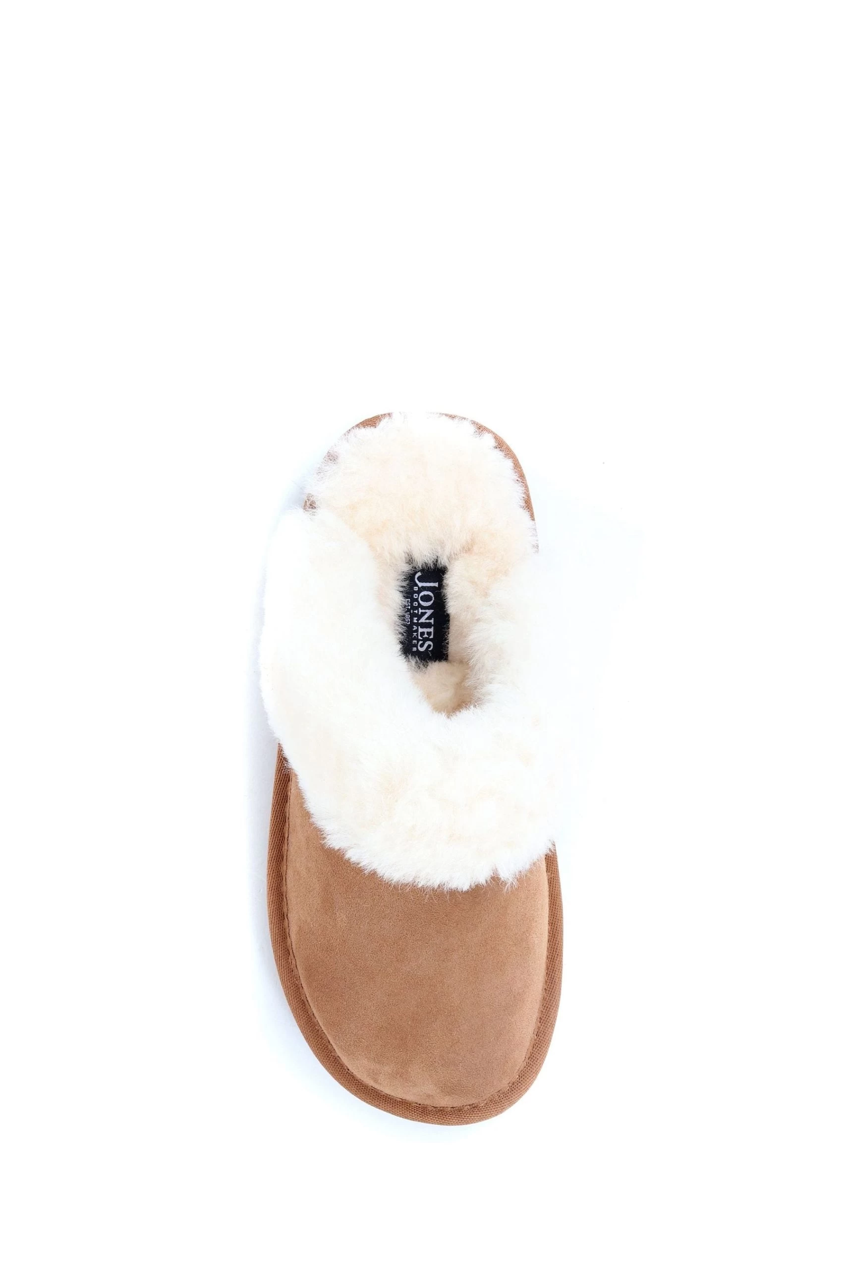 Jones Bootmaker Brown Sheepskin Mule Slippers 7 Jones Bootmaker Brown Sheepskin Mule Slippers - Image 5
