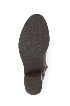 Jones Bootmaker Madie Heeled Brown Leather Ankle Boots -Boutique Fashion Shoe Store D03425s5