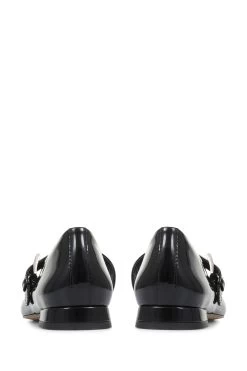 Jones Bootmaker Luciana Square Toe Mary Jane Black Shoes -Boutique Fashion Shoe Store D03498s3