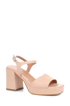 Jones Bootmaker Nude Giuseppa Platform Heels -Boutique Fashion Shoe Store D03581s3