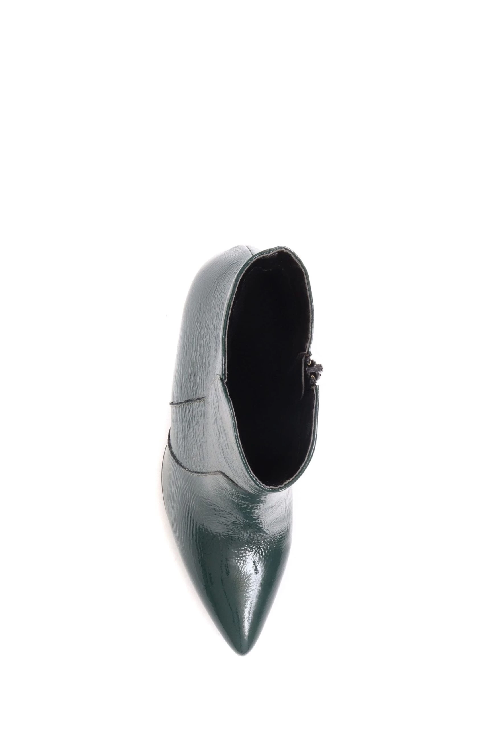 Jones Bootmaker Green Cadence Heeled Leather Ankle Boots 5 Jones Bootmaker Green Cadence Heeled Leather Ankle Boots - Image 3