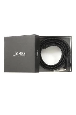 Jones Bootmaker Mens Vancouver Braided Black Leather Belt 7 Jones Bootmaker Mens Vancouver Braided Black Leather Belt -Boutique Fashion Shoe Store D18759s3