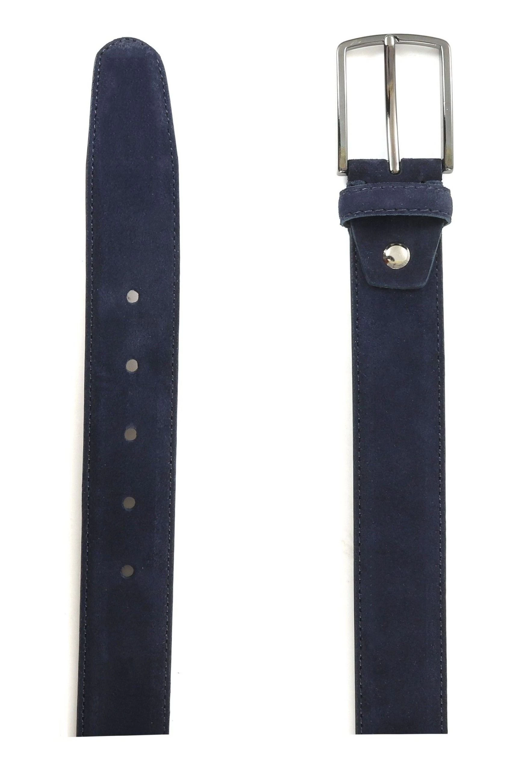 Jones Bootmaker Upney Mens Blue Suede Leather Belt 3 Jones Bootmaker Upney Mens Blue Suede Leather Belt - Image 2