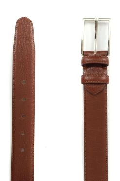 Jones Bootmaker Mens Upminster Brown Leather Belt -Boutique Fashion Shoe Store D18765s2