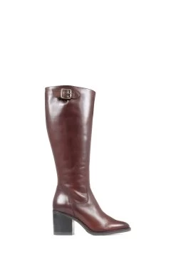 Jones Bootmaker Medium Cesena Leather Brown Knee Boots