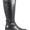 Jones Bootmaker Carrara Slim Fit Calf Fit Leather Black Boots -Boutique Fashion Shoe Store D26049s