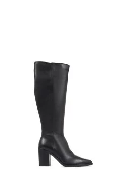 Jones Bootmaker Cagliari Wide Calf Fit Knee High Black Boots