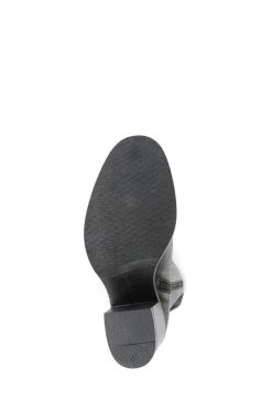 Jones Bootmaker Cesena Medium Leather Black Knee Boots -Boutique Fashion Shoe Store D26061s5