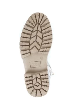 Jones Bootmaker Simonetta Biker White Boots -Boutique Fashion Shoe Store D26178s6