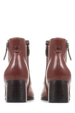 Jones Bootmaker Brown Sylvana Block Heel Ankle Boots 9 Jones Bootmaker Brown Sylvana Block Heel Ankle Boots -Boutique Fashion Shoe Store D26961s3