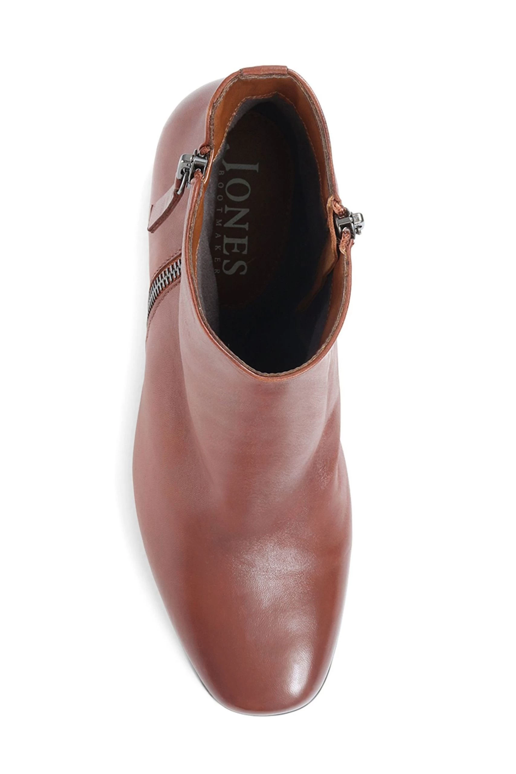 Jones Bootmaker Brown Sylvana Block Heel Ankle Boots 6 Jones Bootmaker Brown Sylvana Block Heel Ankle Boots - Image 4