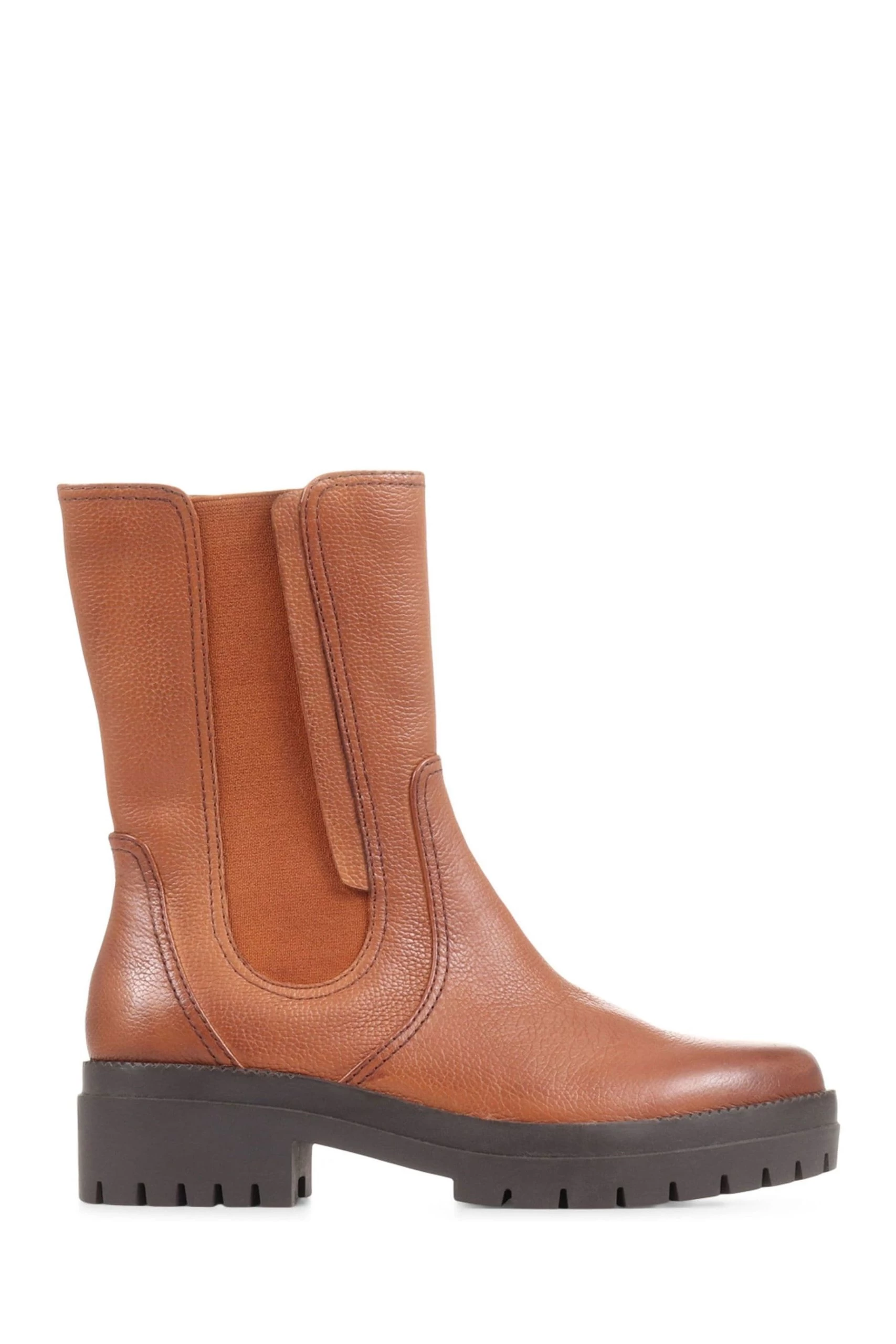 Jones Bootmaker Long Brown Santina Leather Chelsea Boots 4 Jones Bootmaker Long Brown Santina Leather Chelsea Boots - Image 2