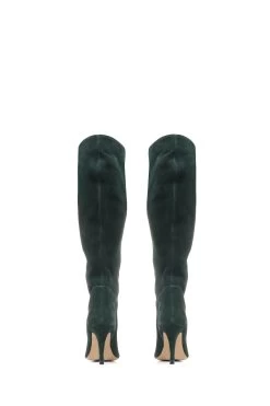 Jones Bootmaker Green Luz Stiletto Knee High Boots -Boutique Fashion Shoe Store D30746s5