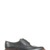 Jones Bootmaker Mens Kingsbay Black Leather Brogues -Boutique Fashion Shoe Store D30747s