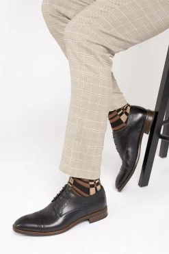 Jones Bootmaker Chino Leather Black Derby Brogues