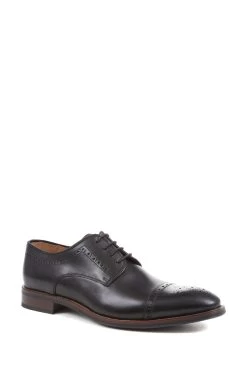 Jones Bootmaker Chino Leather Black Derby Brogues -Boutique Fashion Shoe Store D30869s3