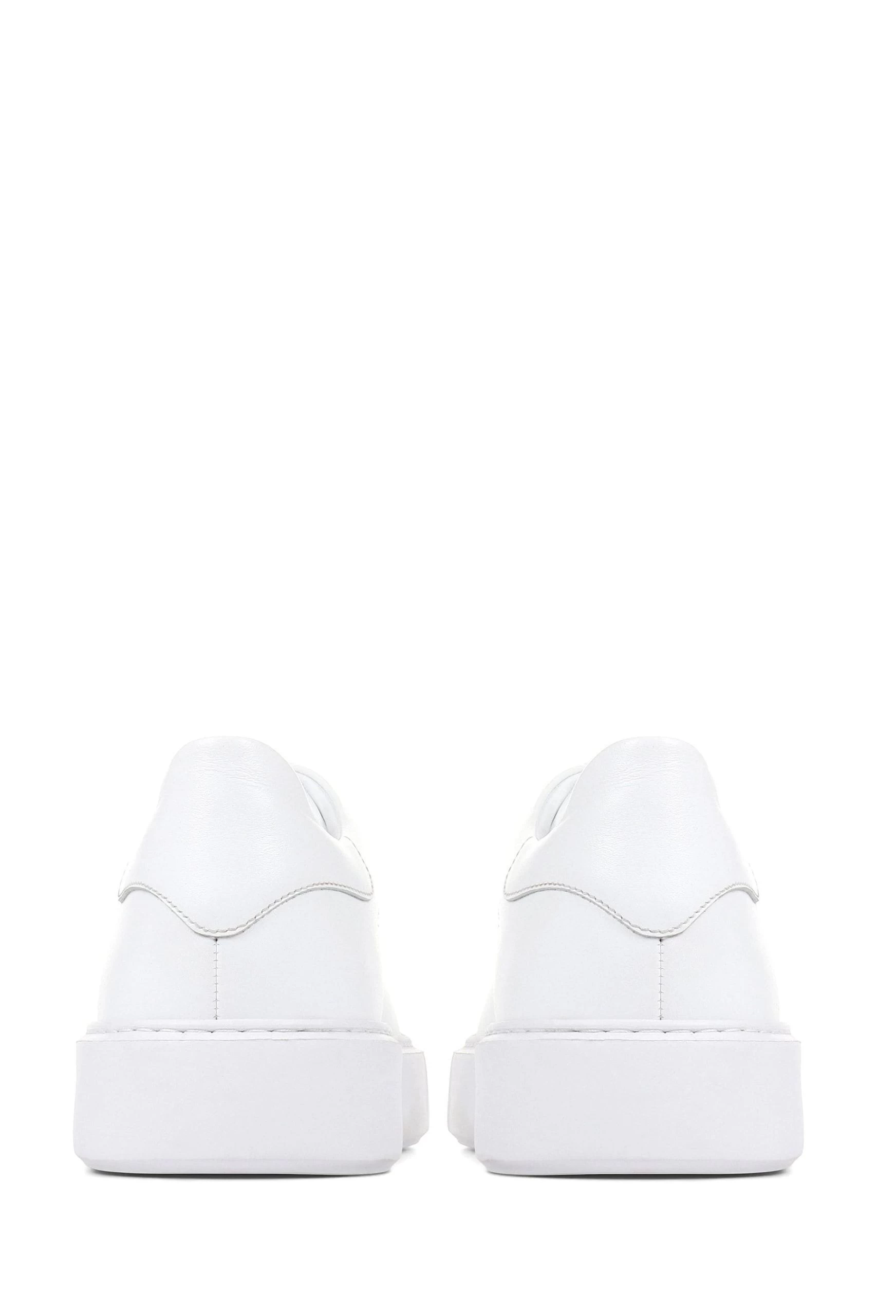 Jones Bootmaker Sedbergh Smart Leather White Trainers 6 Jones Bootmaker Sedbergh Smart Leather White Trainers - Image 4