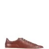 Jones Bootmaker Sedbergh Smart Leather Brown Trainers -Boutique Fashion Shoe Store D46872s
