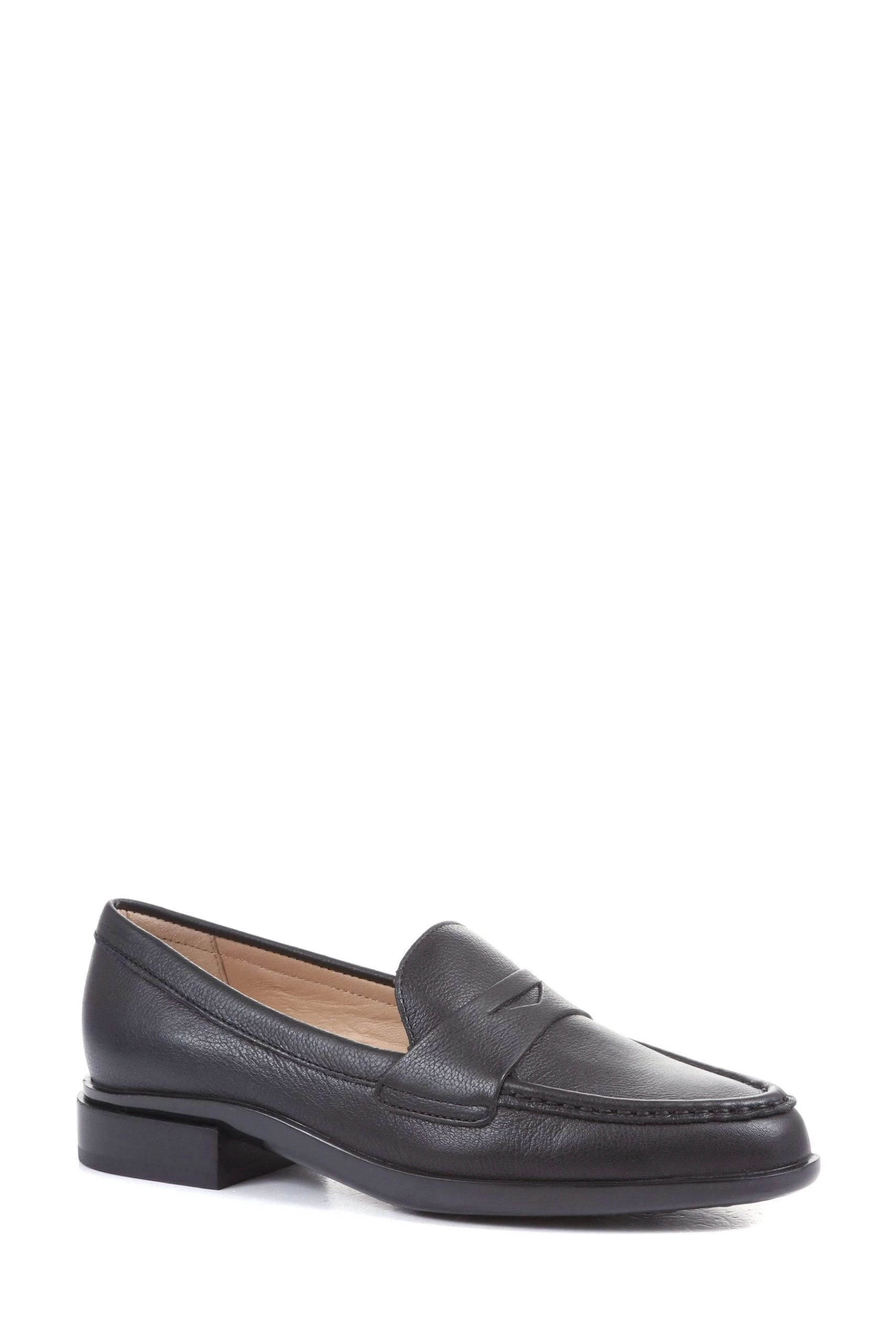 Jones Bootmaker Gessa Black Leather Penny Loafers 4 Jones Bootmaker Gessa Black Leather Penny Loafers - Image 2