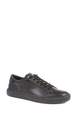 Jones Bootmaker Twickenham Apple Leather Black Trainers -Boutique Fashion Shoe Store D58880s3