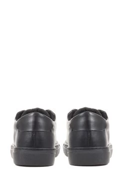 Jones Bootmaker Twickenham Apple Leather Black Trainers -Boutique Fashion Shoe Store D58880s4