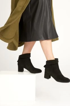 Jones Bootmaker Black Lylah Heeled Suede Ankle Boots
