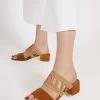 Jones Bootmaker Natural Kimora Raffia Heeled Mule Sandals -Boutique Fashion Shoe Store D69264s