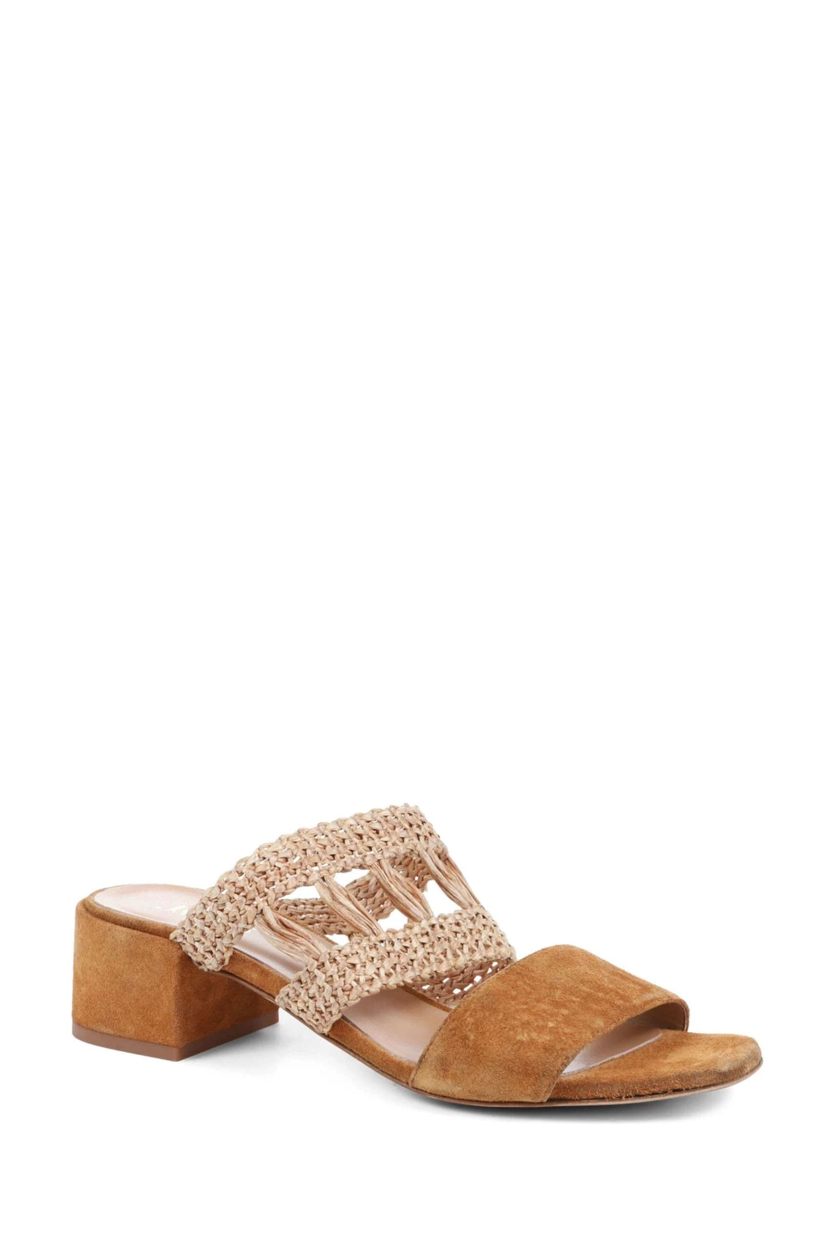 Jones Bootmaker Natural Kimora Raffia Heeled Mule Sandals 5 Jones Bootmaker Natural Kimora Raffia Heeled Mule Sandals - Image 3