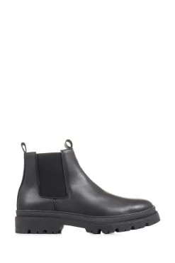 Boutique Fashion Shoe Store 33 Jones Bootmaker Black Easingwold Chunky Leather Chelsea Boots