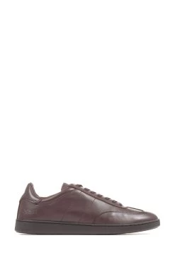 Jones Bootmaker Shrewsbury Leather Lace-Up Brown Trainers