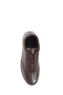 Jones Bootmaker Shrewsbury Leather Lace-Up Brown Trainers -Boutique Fashion Shoe Store D78881s3