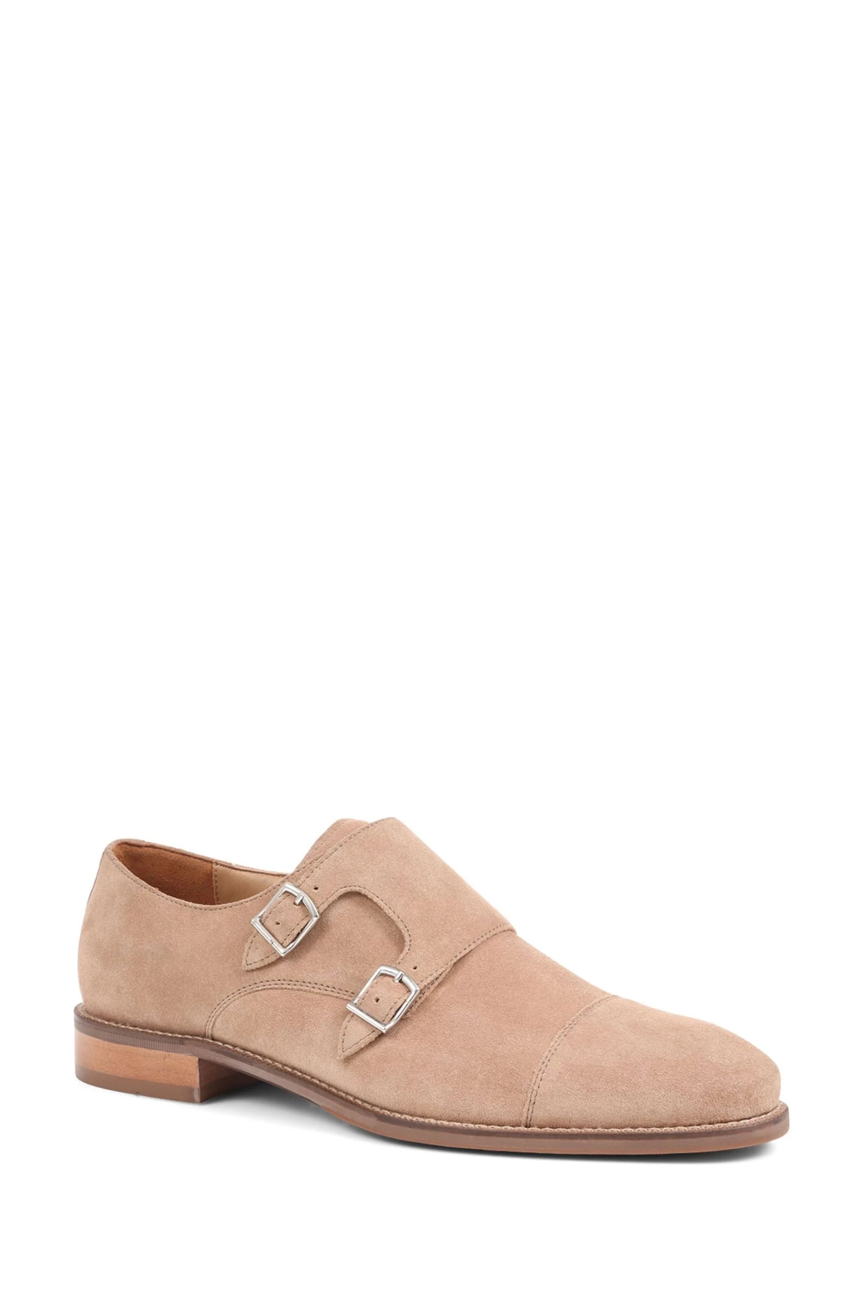 Jones Bootmaker Nathaniel Leather Double Monk Nude Shoes 4 Jones Bootmaker Nathaniel Leather Double Monk Nude Shoes - Image 2